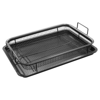 2 PIECE AIR FRYER CRISPER TRAY