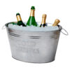 Large Galvanised Steel Cold Drinks Cooler Ice Bucket